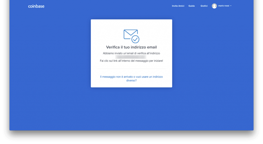 Coinbase Conferma Email