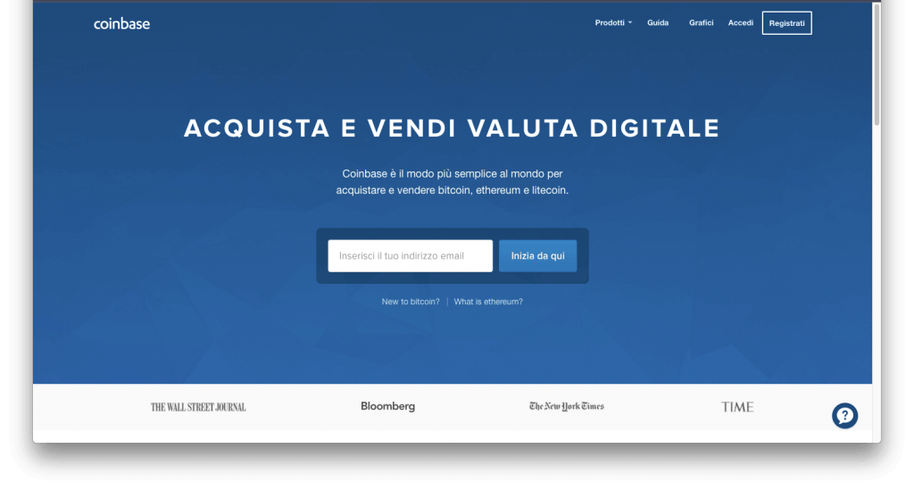 Coinbase Homepage